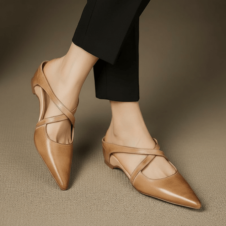 Selina Genuine Leather Mules