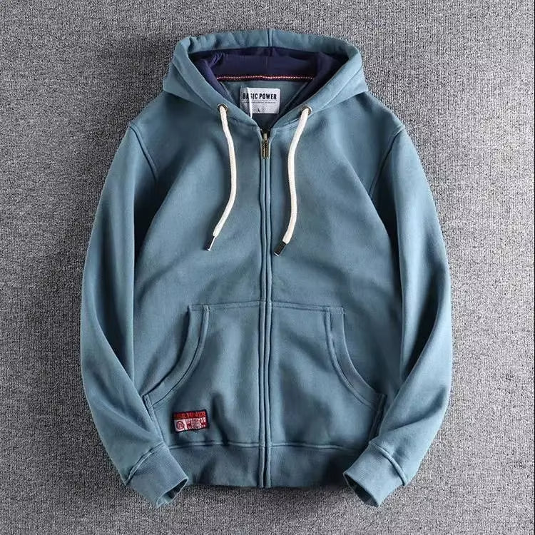 Sudadera con capucha Velcorra con cremallera