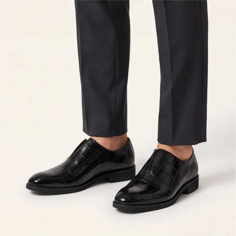 Torino Genuine Leather Loafers - Black - dress shoes - Brondals - Image 4