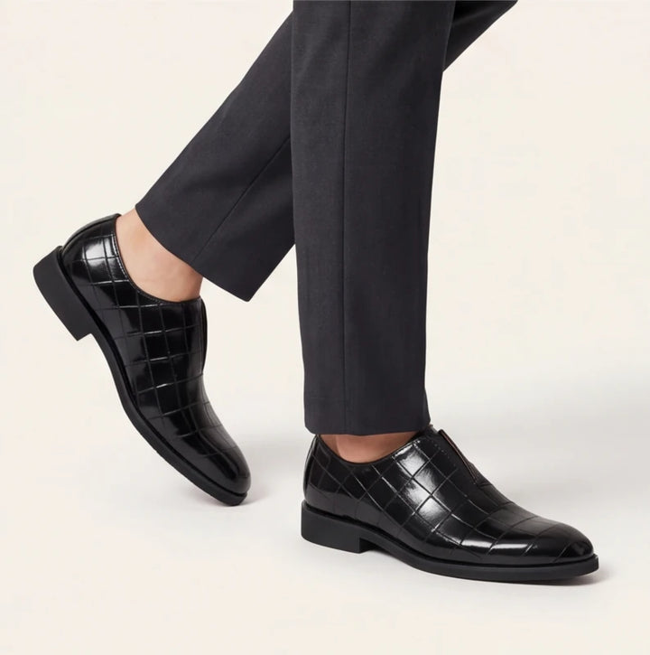 Torino Genuine Leather Loafers - Black - cushioned footbed - Brondals - Image 7