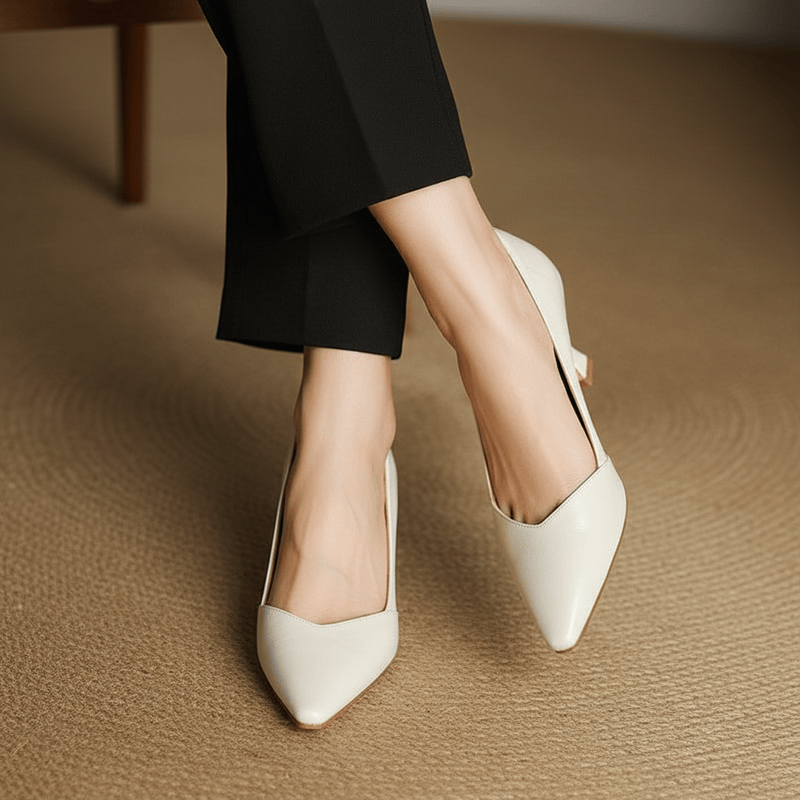 Tacones de cuero genuino Veyra