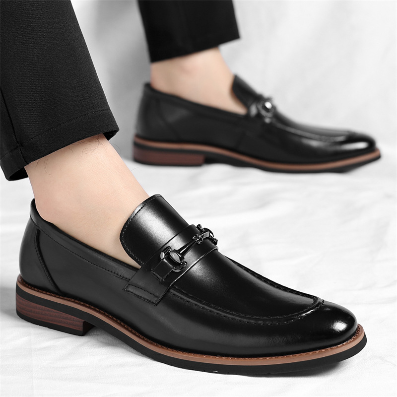 Marcello Italian Leather Loafers - genuine leather - Brondals - Image 7