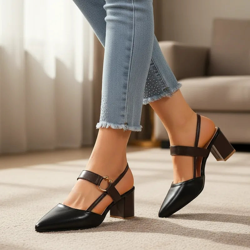 Tacones Cordelle con tira trasera