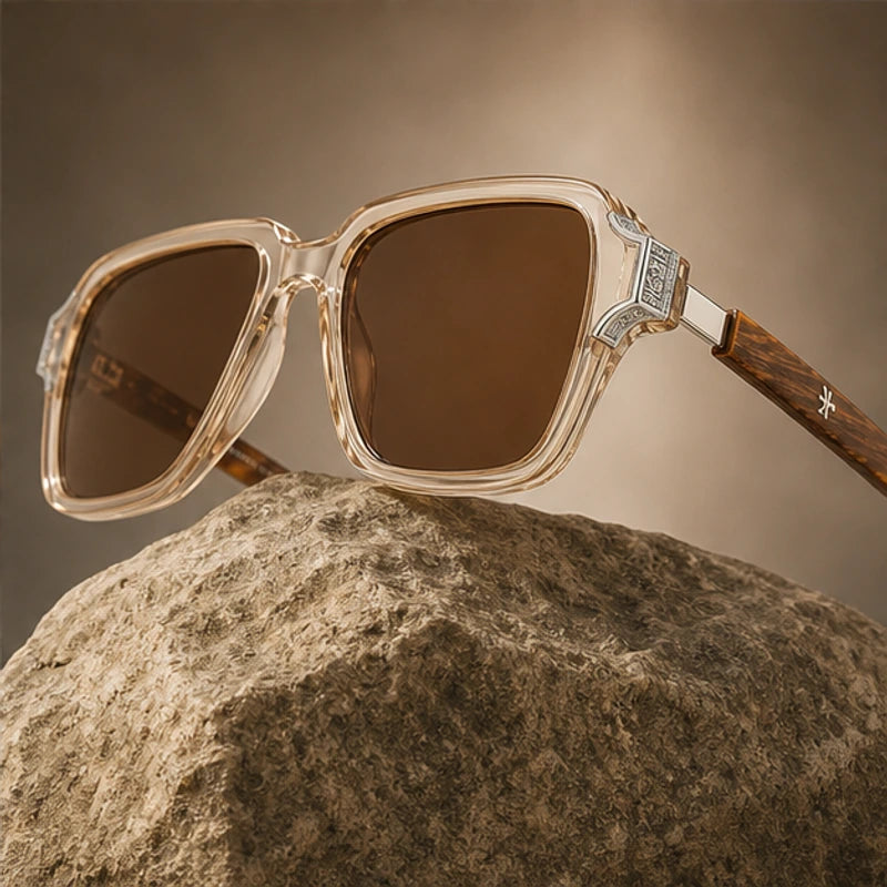 Belgravia Retro Sunglasses - Dune - polarized lenses - Brondals - Image 4
