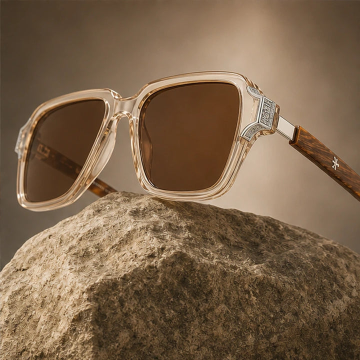 Belgravia Retro Sunglasses - Dune - polarized lenses - Brondals - Image 4