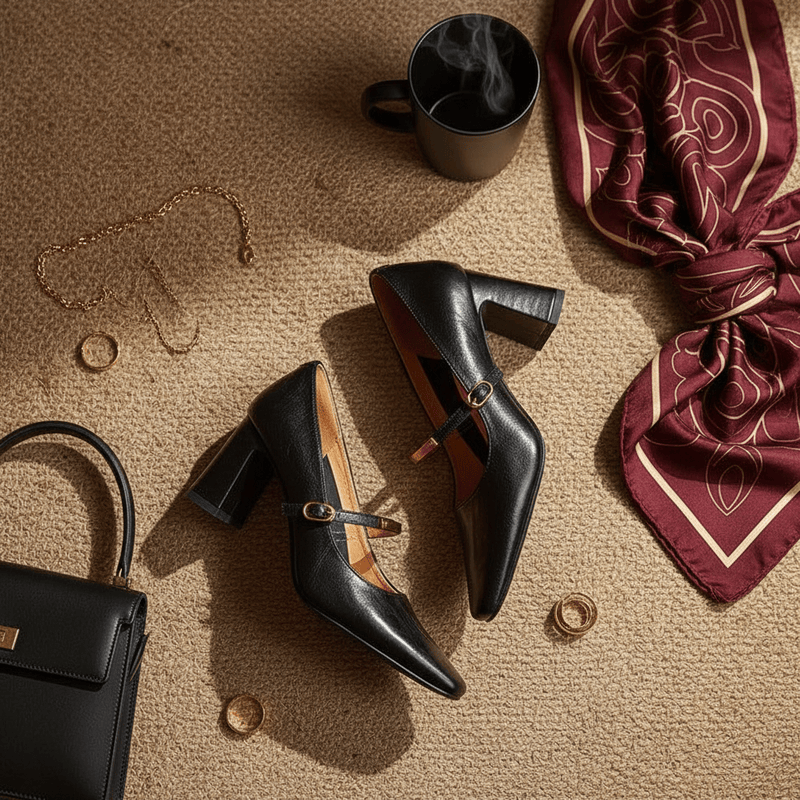 Tacones de cuero genuino Luvira