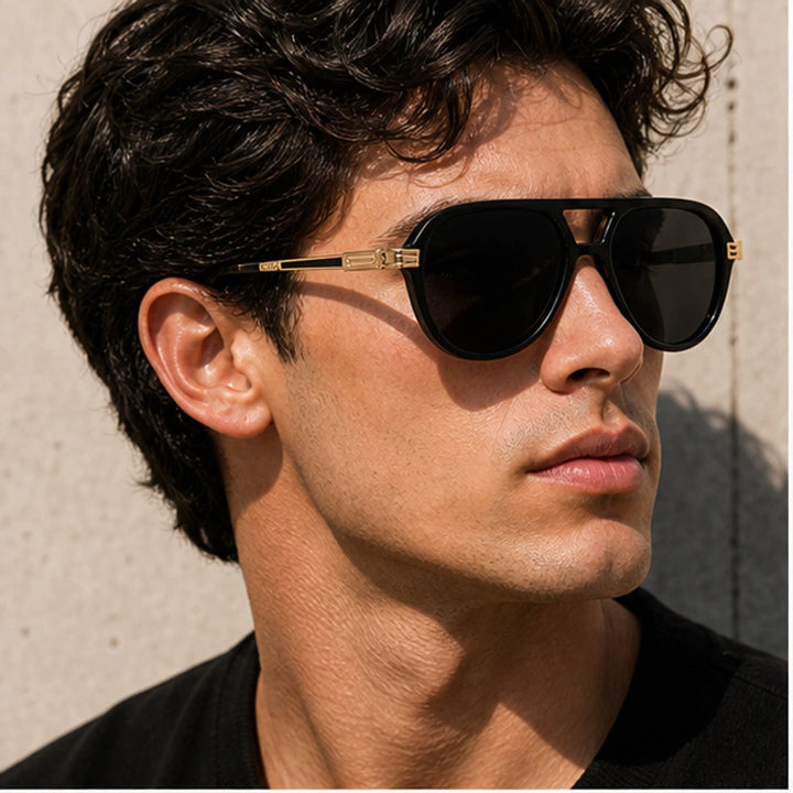 Branley Aviator Sunglasses - Midnight - uv400 - Brondals - Image 4