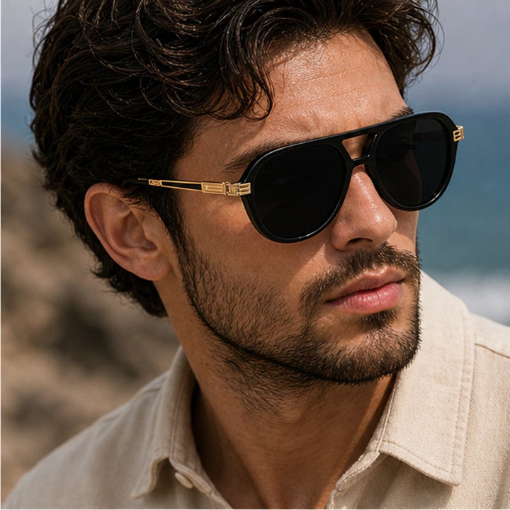 Branley Aviator Sunglasses - Midnight - lightweight sunglasses - Brondals - Image 7