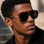 Branley Aviator Sunglasses - Midnight - metal frame - Brondals - Image 6