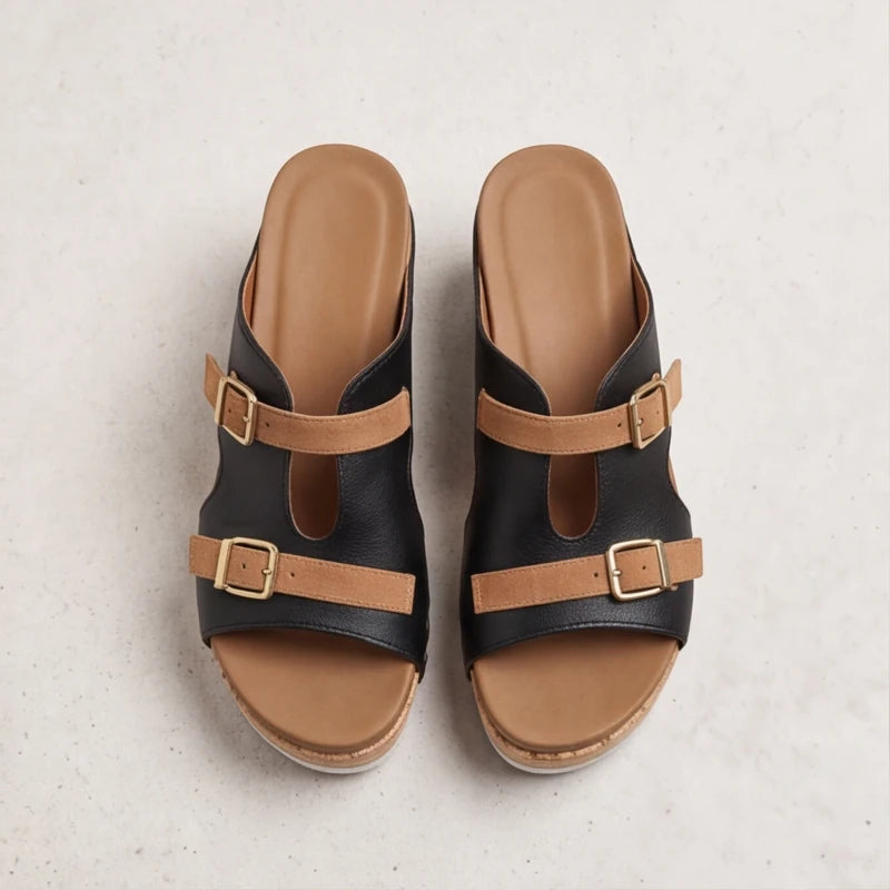 Mellina Platform Sandals - Black - women's sandals - Brondals - Image 2