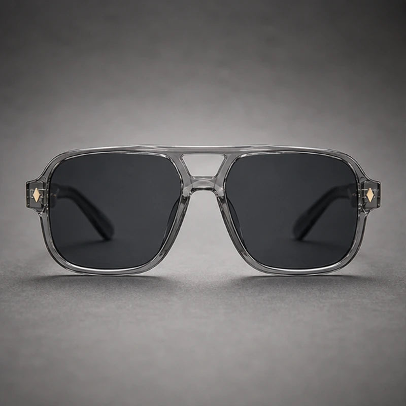 Palma Azure Aviator Sunglasses - Smoke Crystal - sunglasses - Brondals - Image 2