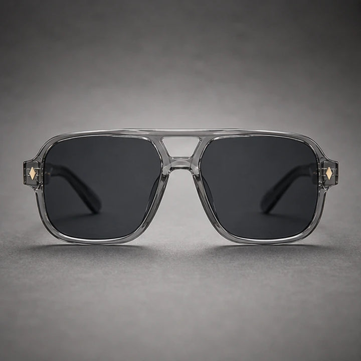 Palma Azure Aviator Sunglasses - Smoke Crystal - sunglasses - Brondals - Image 2