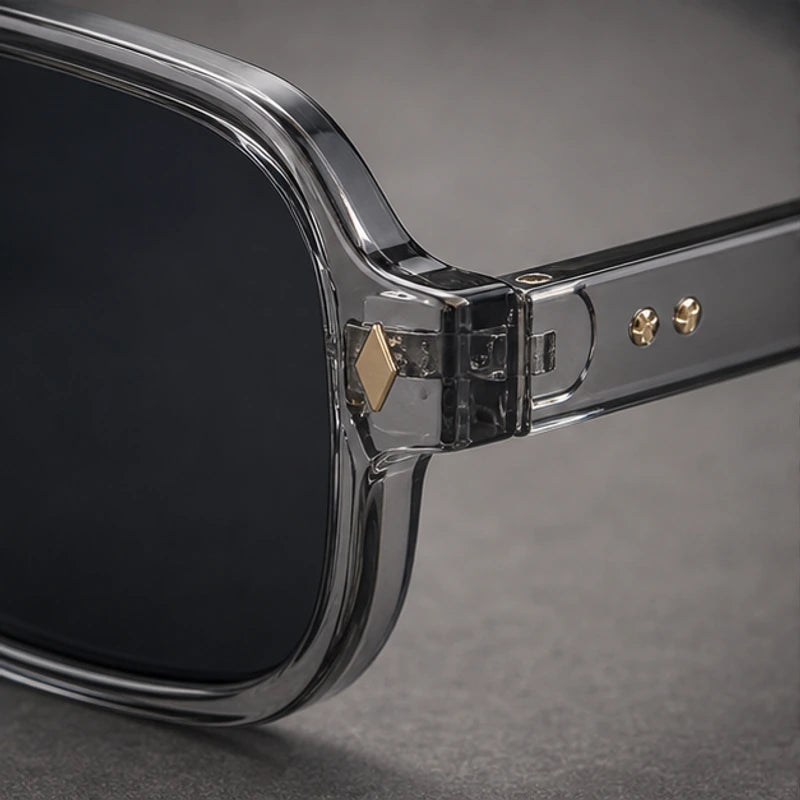 Palma Azure Aviator Sunglasses - Smoke Crystal - uv400 - Brondals - Image 4