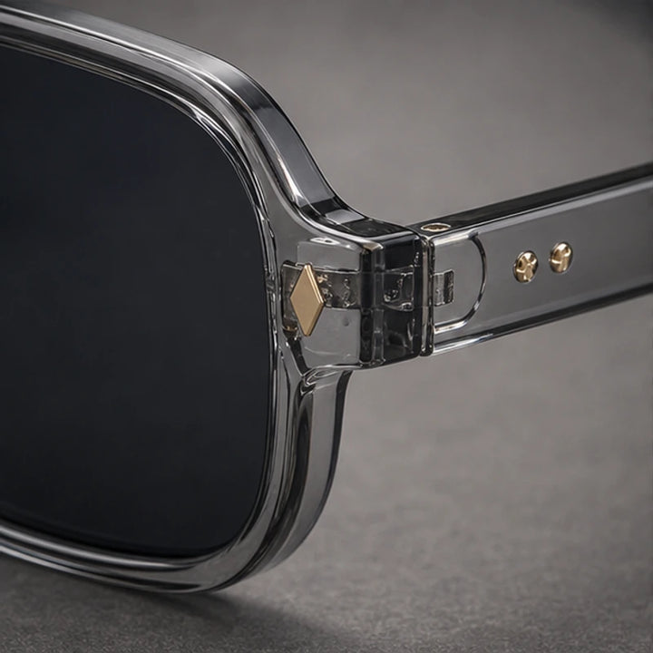 Palma Azure Aviator Sunglasses - Smoke Crystal - uv400 - Brondals - Image 4