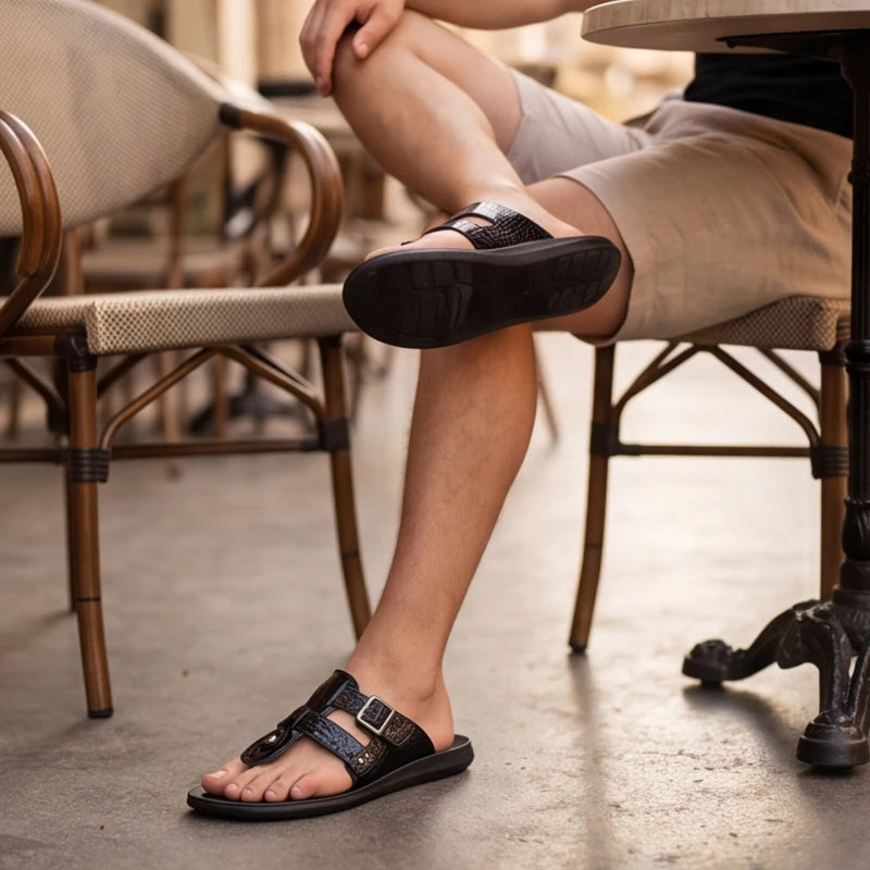 Lariva Leather Sandals - Black - summer sandals - Brondals - Image 6
