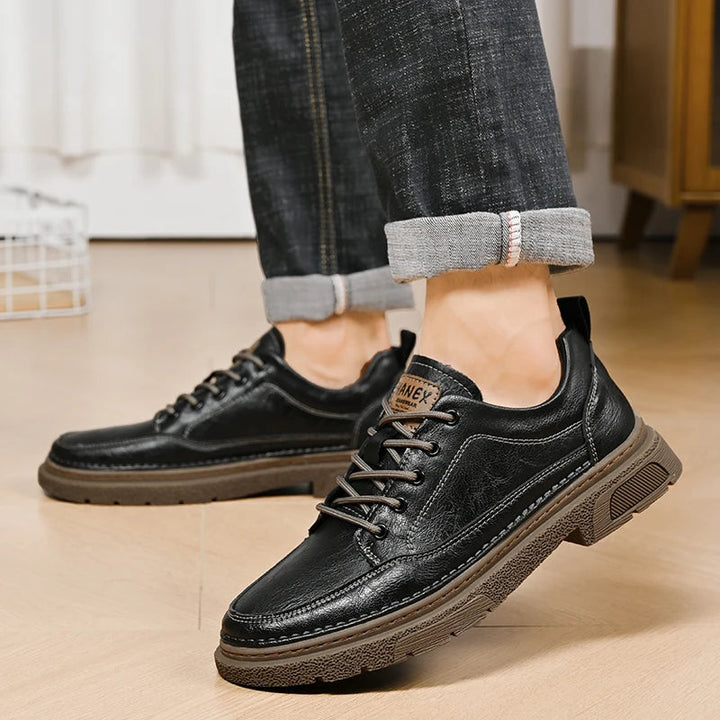 Marret Leather Sneakers - mens sneakers - Brondals - Image 2