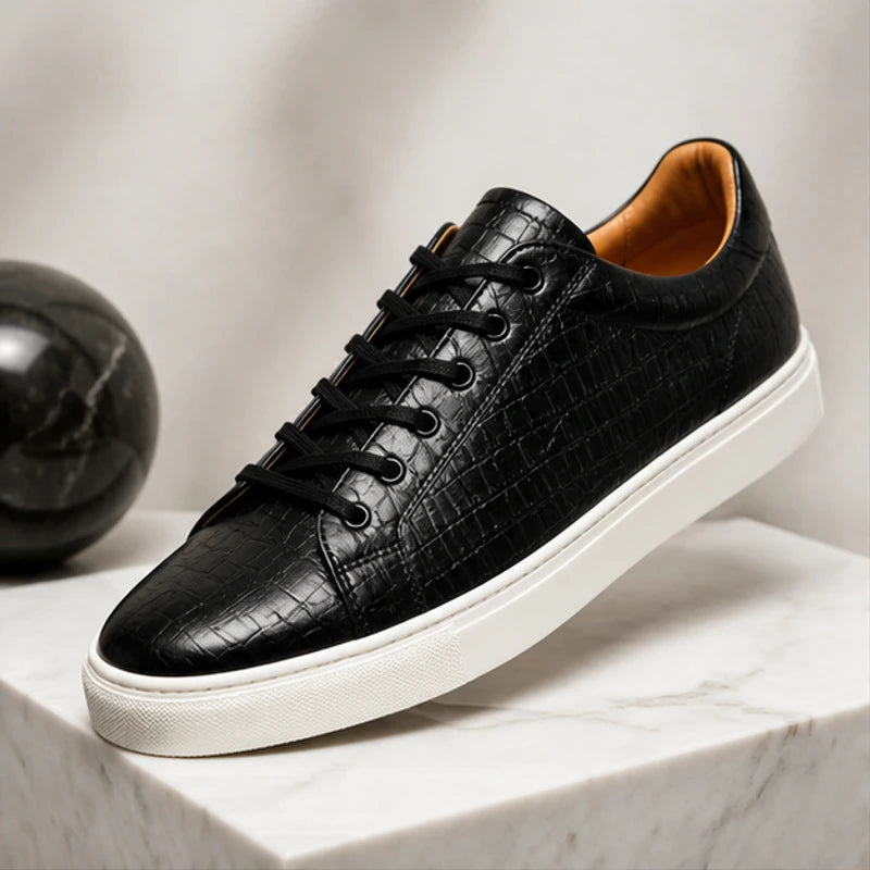 Monroe Leather Sneakers - Black - Sneakers - Brondals - Image 1