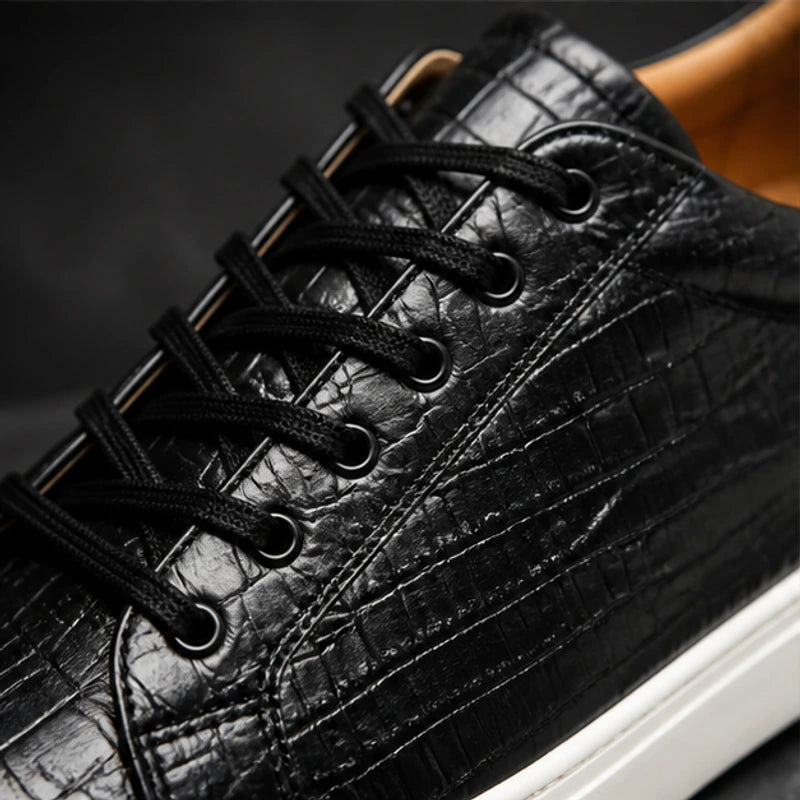 Monroe Leather Sneakers - Black - leather sneakers - Brondals - Image 3