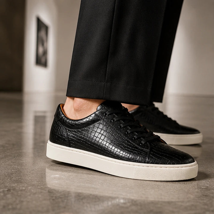 Monroe Leather Sneakers - Black - genuine leather - Brondals - Image 5