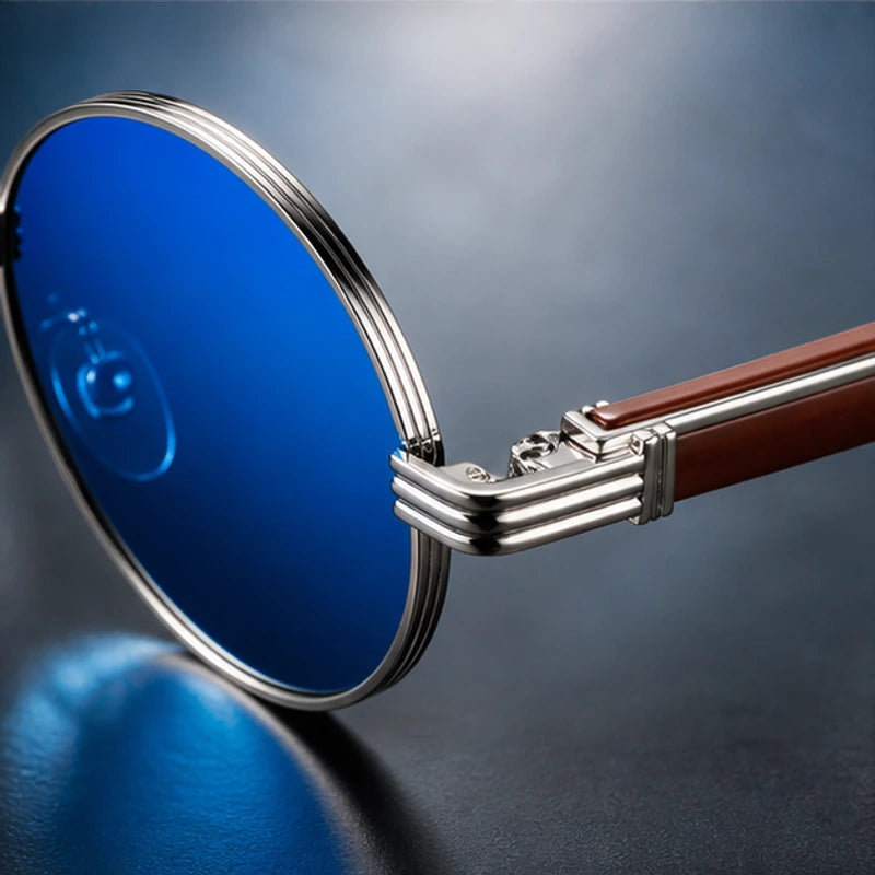 Deventio Retro Sunglasses - Blue - sunglasses - Brondals - Image 2