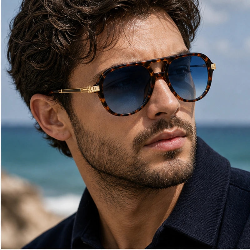 Branley Aviator Sunglasses - Blue - lightweight sunglasses - Brondals - Image 7