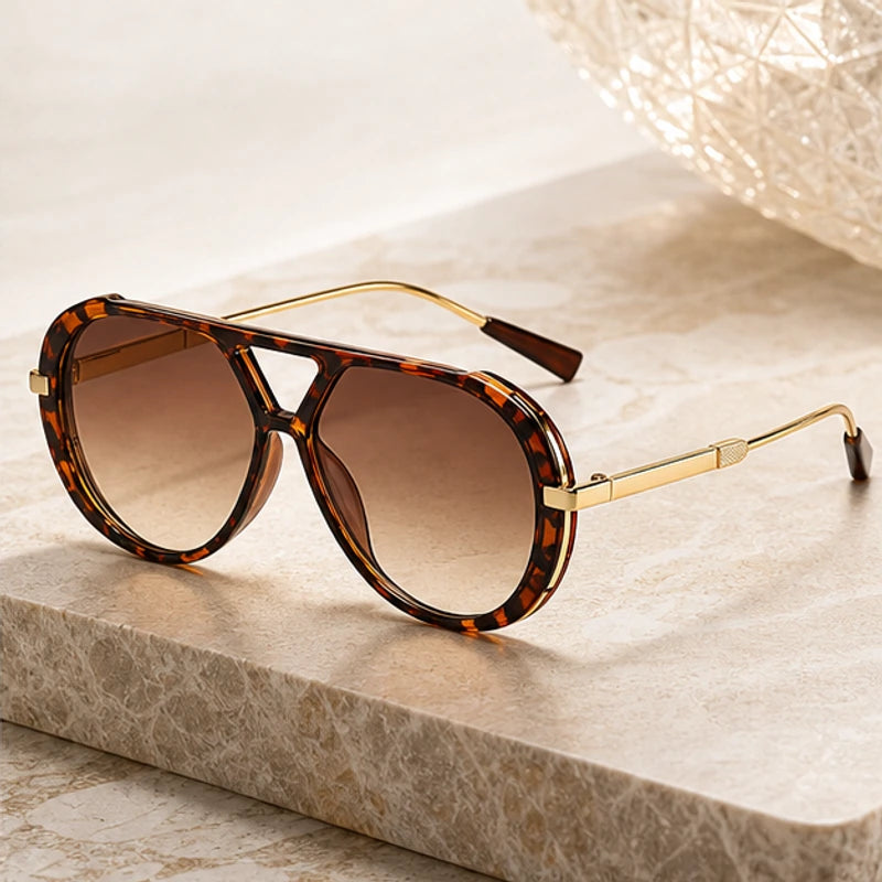 Branley Aviator Sunglasses - Brown - Sunglasses - Brondals - Image 1