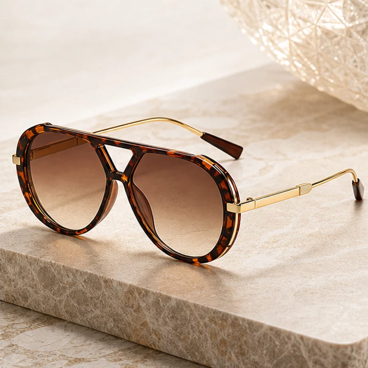 Branley Aviator Sunglasses - Brown - Sunglasses - Brondals - Image 1