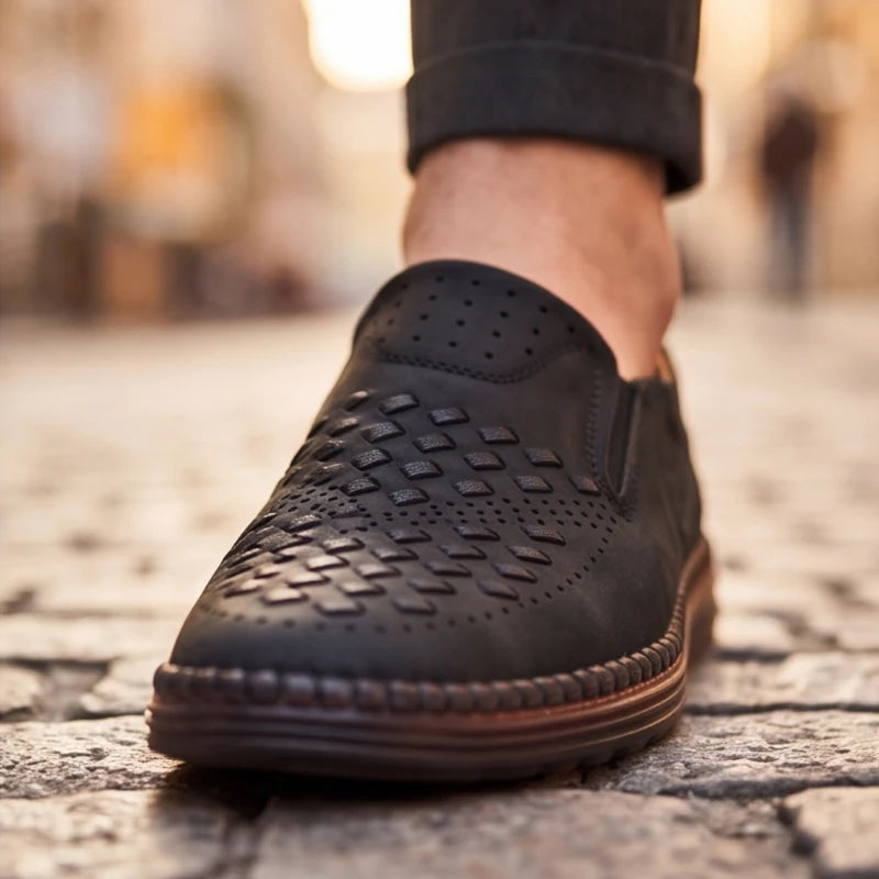 Brunwick Genuine Leather Loafers - Black - genuine leather - Brondals - Image 4