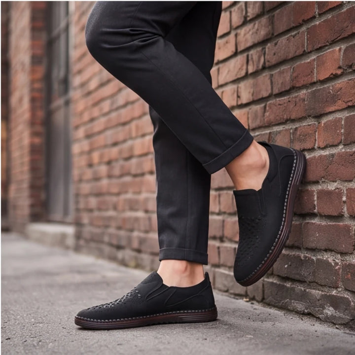 Brunwick Genuine Leather Loafers - Black - men's shoes - Brondals - Image 6