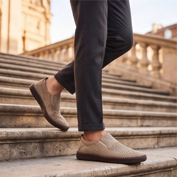 Brunwick Genuine Leather Loafers - Sand - men's shoes - Brondals - Image 6