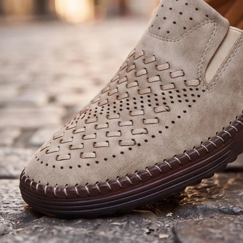 Brunwick Genuine Leather Loafers - Sand - perforated loafers - Brondals - Image 7