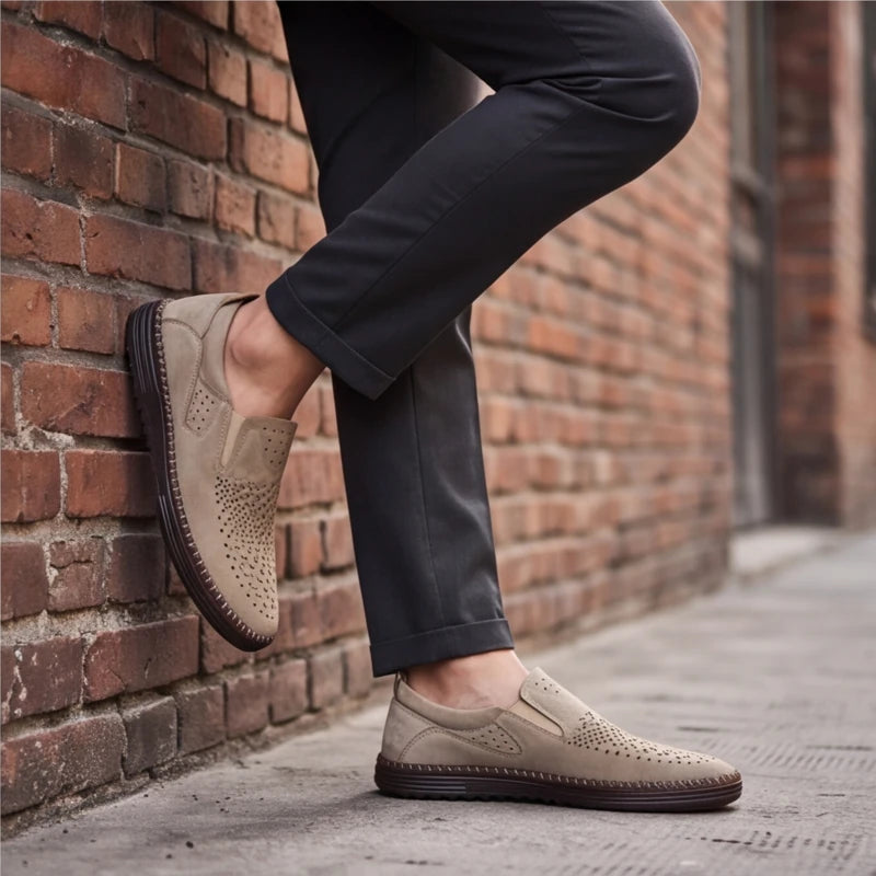 Brunwick Genuine Leather Loafers - Sand - casual loafers - Brondals - Image 8