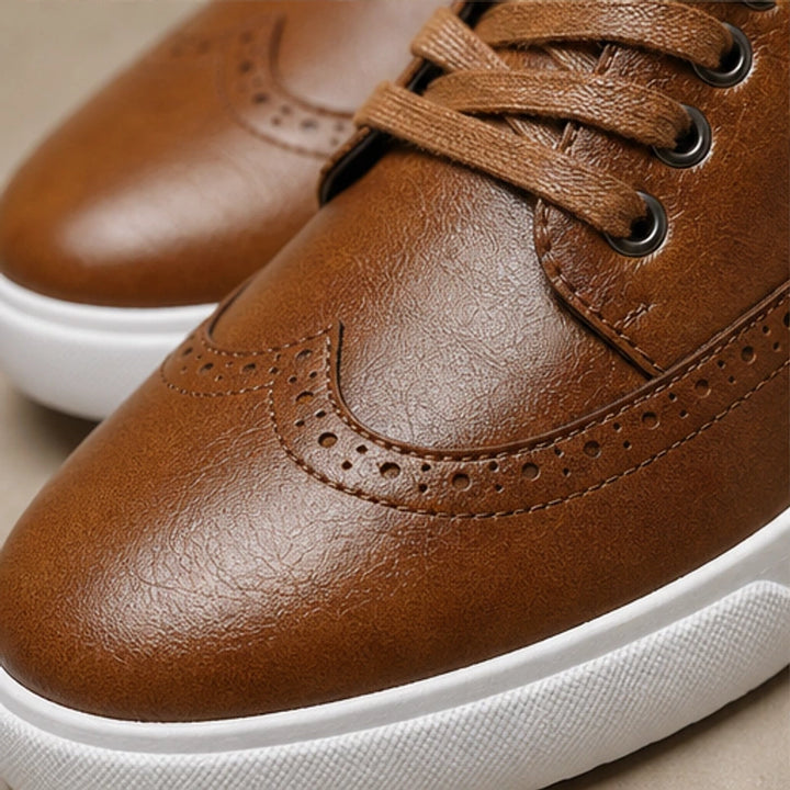 Mason Leather Brogue Sneakers - Light Brown - brogue sneakers - Brondals - Image 4