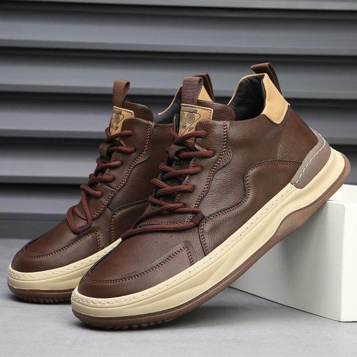 Dellava Italian Genuine Leather Sneakers - mens fashion - Brondals - Image 11