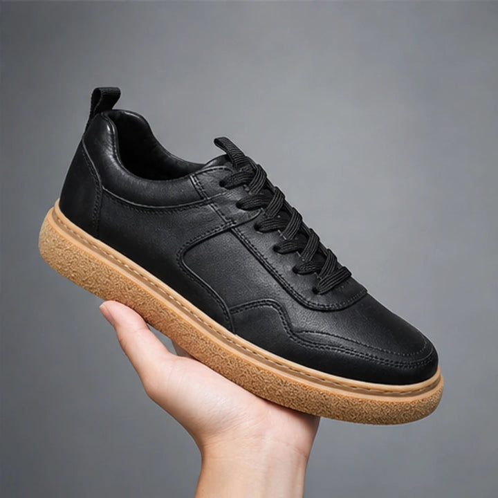 Lehman Leather Sneakers - Black - Sneakers - Brondals - Image 1