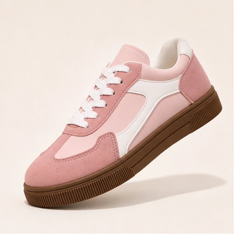 Isla Colorblock Low-Top Sneaker - Pastel Pink - Sneakers - Brondals - Image 1