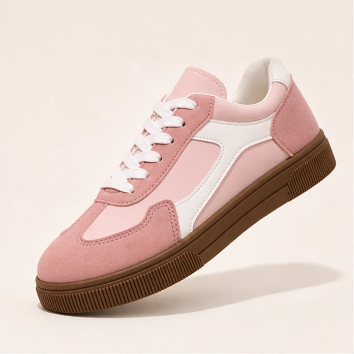 Isla Colorblock Low-Top Sneaker - Pastel Pink - Sneakers - Brondals - Image 1