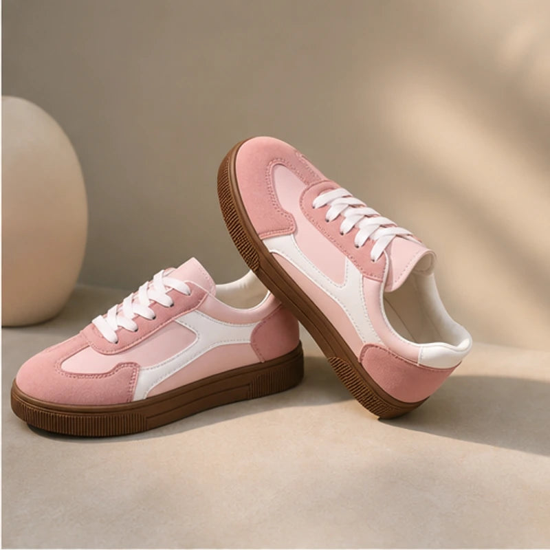 Isla Colorblock Low-Top Sneaker - Pastel Pink - women's sneakers - Brondals - Image 2