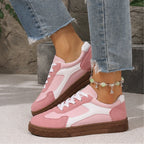 Isla Colorblock Low-Top Sneaker - Pastel Pink - colorblock sneakers - Brondals - Image 5