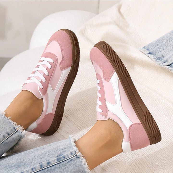 Isla Colorblock Low-Top Sneaker - Pastel Pink - casual shoes - Brondals - Image 7