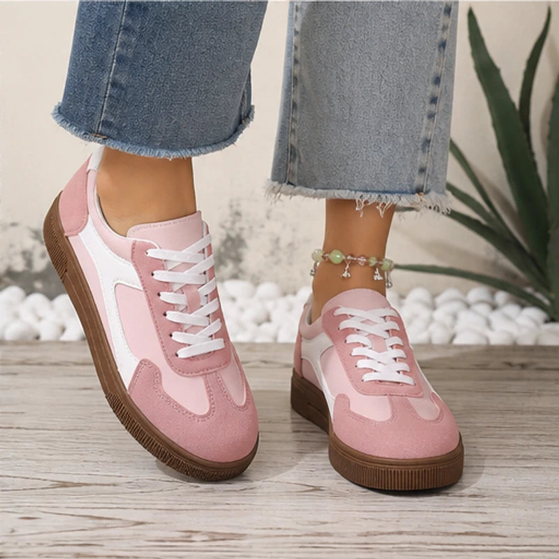 Isla Colorblock Low-Top Sneaker - Pastel Pink - women's footwear - Brondals - Image 8