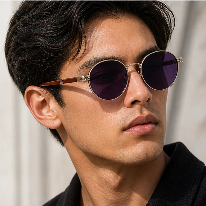 Deventio Retro Sunglasses - Purple - uv400 - Brondals - Image 6