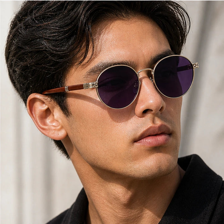 Deventio Retro Sunglasses - Purple - uv400 - Brondals - Image 6