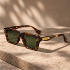 Laventia Square Sunglasses - Brown Tortoise - Sunglasses - Brondals - Image 1