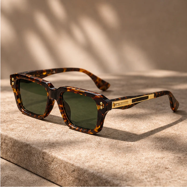 Laventia Square Sunglasses - Brown Tortoise - Sunglasses - Brondals - Image 1
