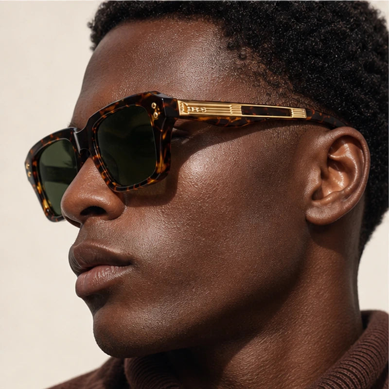 Laventia Square Sunglasses - Brown Tortoise - lightweight frame - Brondals - Image 6