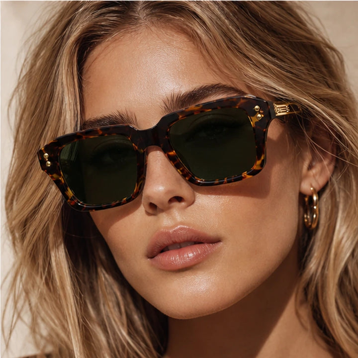 Laventia Square Sunglasses - Brown Tortoise - uv protection - Brondals - Image 5