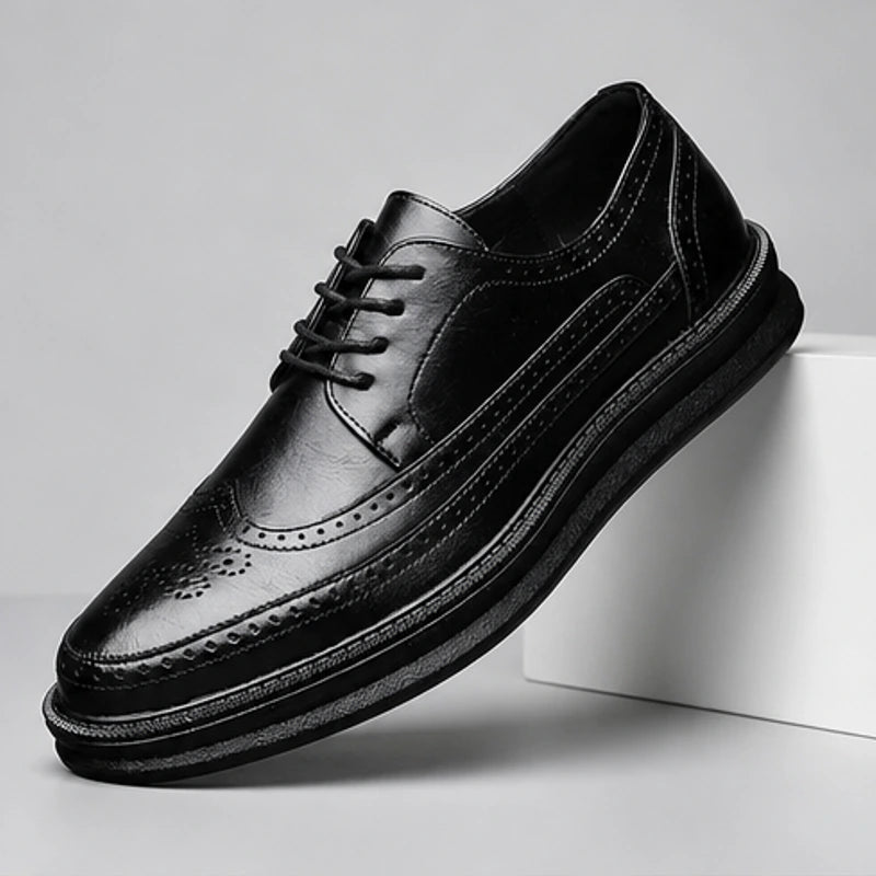 Grantham Brogue Sneakers - Black - men's sneakers - Brondals - Image 2