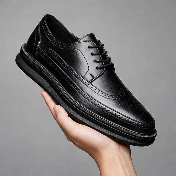 Grantham Brogue Sneakers - Black - Sneakers - Brondals - Image 1