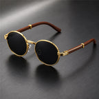 Deventio Retro Sunglasses - Black - vintage oval - Brondals - Image 4